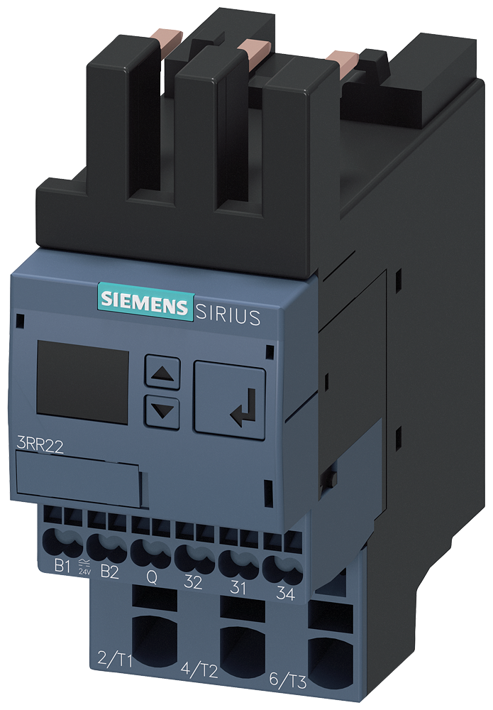 [Imagem RELÉ DE MONITORAMENTO MONTÁVEL EM CONTATOR 3RT2, TAM. S00 PADRÃO, 4-40A 3RR22422FA30 SIEMENS]