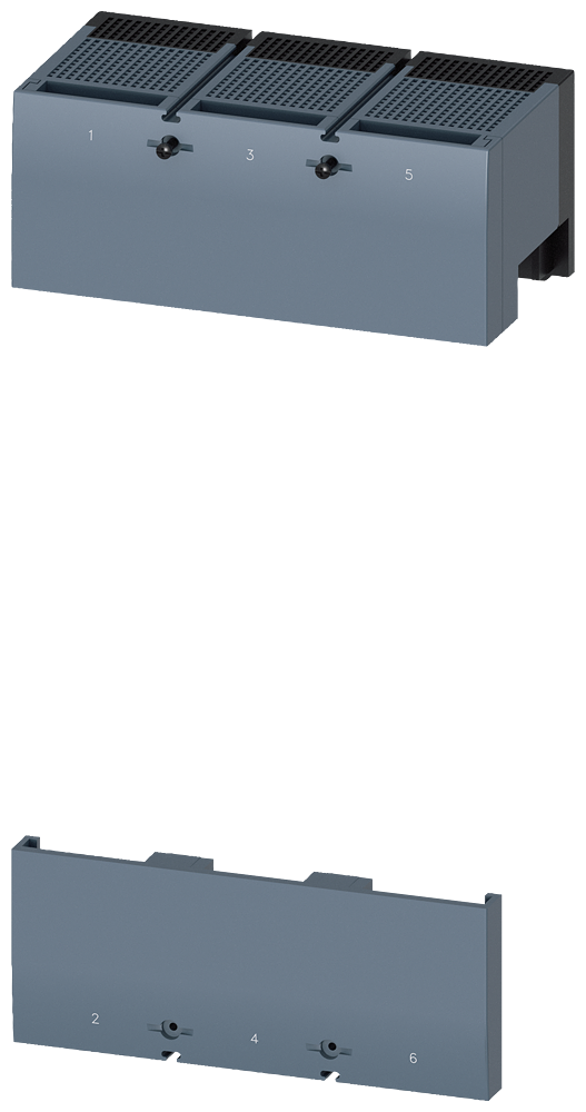 [Imagem COBERTURA DE TERMINAIS MÉDIA DE 3 POLOS 1 PÇ. ACESSÓRIOS PARA: 3VA15/25 1000 3VA96010WE30 SIEMENS]