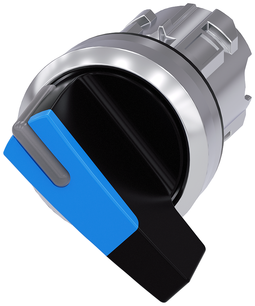 INTERRUPTOR COM MANÍPULO ILUMINÁVEL 22 MM REDONDO METAL DE ALTO BRILHO 3SU10522CF500AA0-ZX90 SIEMENS
