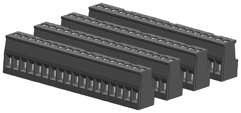 [Imagem do produto S7-200: TERMINAIS I/O P/ CPU 224, 4 PÇS SIEMENS]