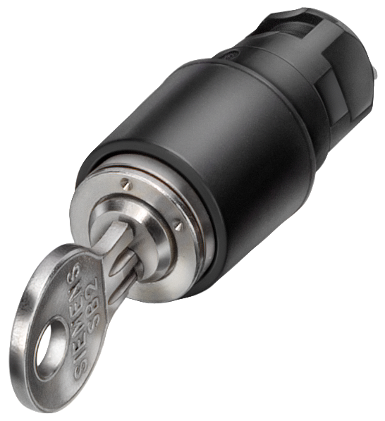 INTERRUPTOR DE CHAVE CES 16MM REDONDO PLÁSTICO 3SB20004PA01 SIEMENS