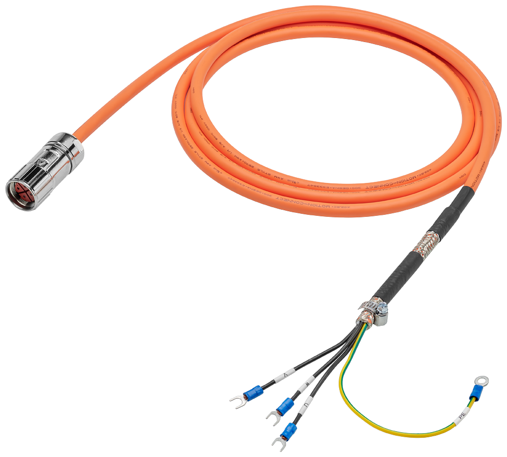 [Imagem CABO DE POTÊNCIA 5M COM CONECTORES 4X2.5 1FL6 6FX30025CL121AF0 SIEMENS]