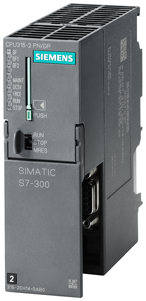[Imagem CPU COMPACTA 384KB 315-2 PN/DP MPI/DP 12 MBIT/S PROFINET SIMATIC S7-300 6ES73152EH140AB0 SIEMENS]