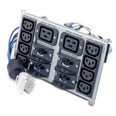 [Imagem do produto KIT DE PLACAS POSTERIORES PARA NOBREAK SYMMETRA RM DA APC 220 240 V COM 8 IEC320 C13 E 2 IEC320 C19 SYPD4 SCHNEIDER]