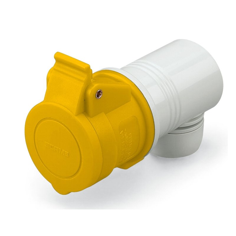 [Imagem do produto TOMADA DE EMBUTIR 90° 2P+T 16A 4H EUREKA 321.1640 SCAME]