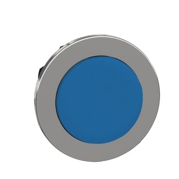 [Imagem CABEÇOTE PARA BOTÃO FACEADO Ø30MM METÁLICO SALIENTE AZUL ZB4FL6 SCHNEIDER]