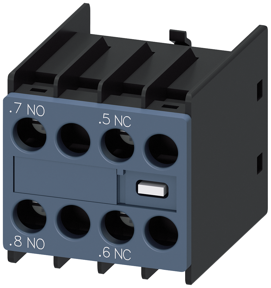 [Imagem do produto INTERRUPTOR AUXILIAR 11U, 1NA+1NF, PASSAGENS DE CORRENTE: 1NA, 1NF PARA CONTA 3RH29111FB11 SIEMENS]