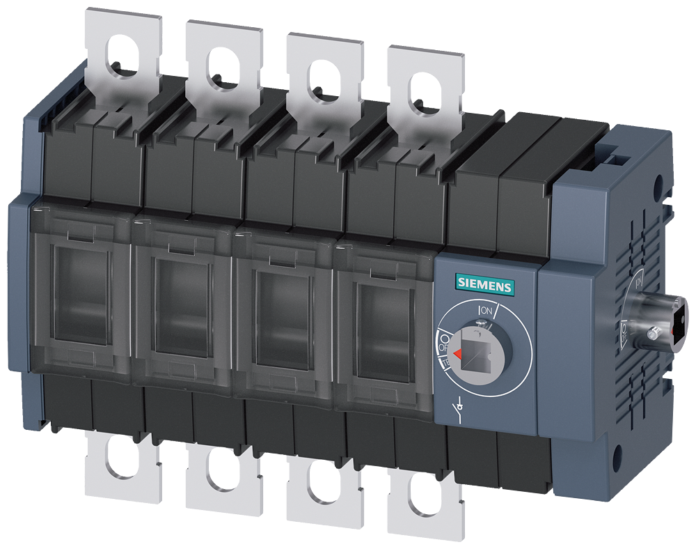 SECCIONADOR DE CORTE EM CARGA 250A TAM. 2 DE 4 POLOS ACIONAMENTO LATERAL DI 3KD38440NE400 SIEMENS