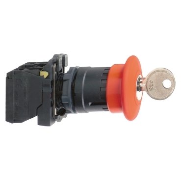 [Imagem BOTÃO 22MM PLÁSTICO  SOCO GIRAR PARA DEST XB5AS552 SCHNEIDER]