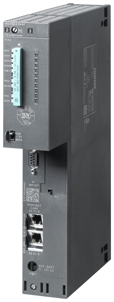 [Imagem CPU416F-3 PN/DP, 16 MB, 3 INTERFACES 6ES74163FS070AB0 SIEMENS]