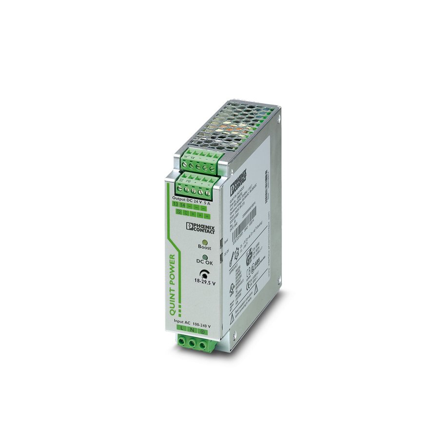 [Imagem FONTE DE ALIMENTAÇÃO 24VCC 5A 100/240V 2866750 QUINTPS1AC24DC5 PHOENIX CONTACT]