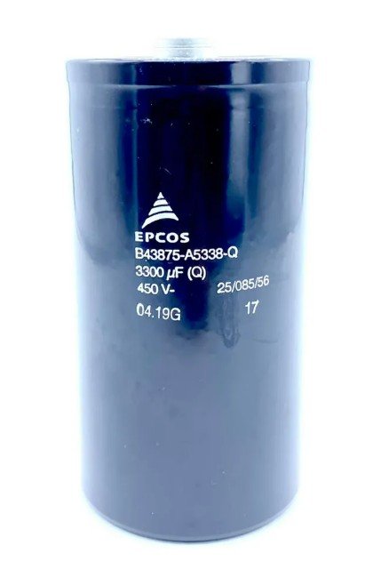 CAPACITOR ELETROLÍTICO GIGA 3300UF 450V B43875A5338Q EPCOS