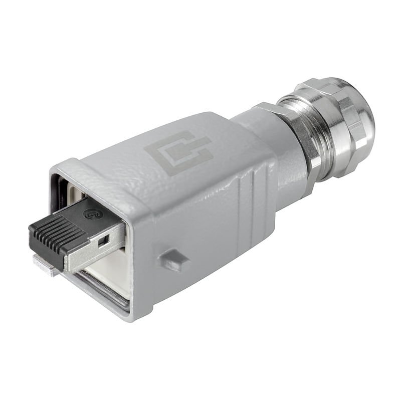 [Imagem do produto CONECTOR RJ45 TOOL FREE - IE-PS-V05M-RJ45-FH - IP67 1963200000 WEIDMULLER]