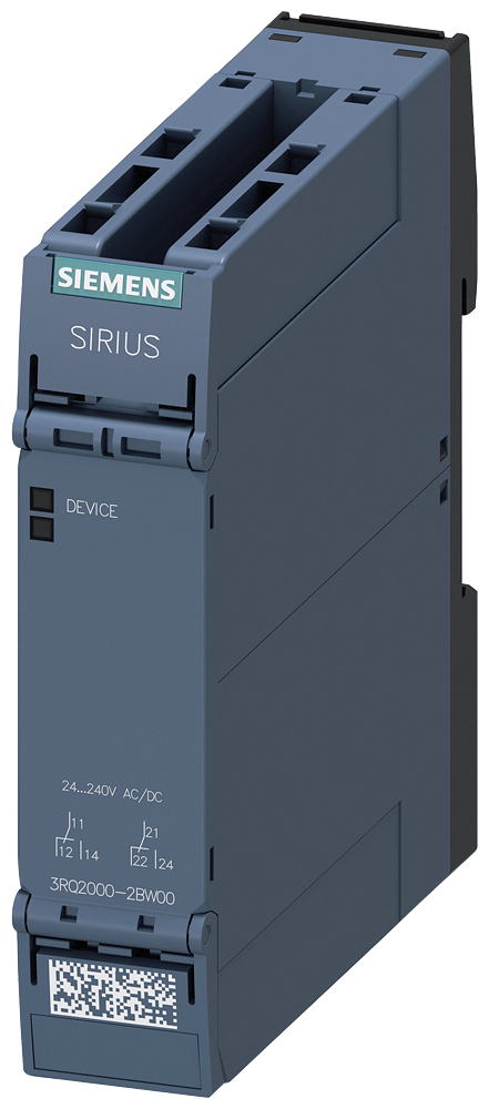 [Imagem RELÉ DE ACOPLAMENTO NA CARCAÇA INDUSTRIAL 2W 24/240VCA/CC LIGAÇÃO POR MOLA 3RQ20002BW00 SIEMENS]