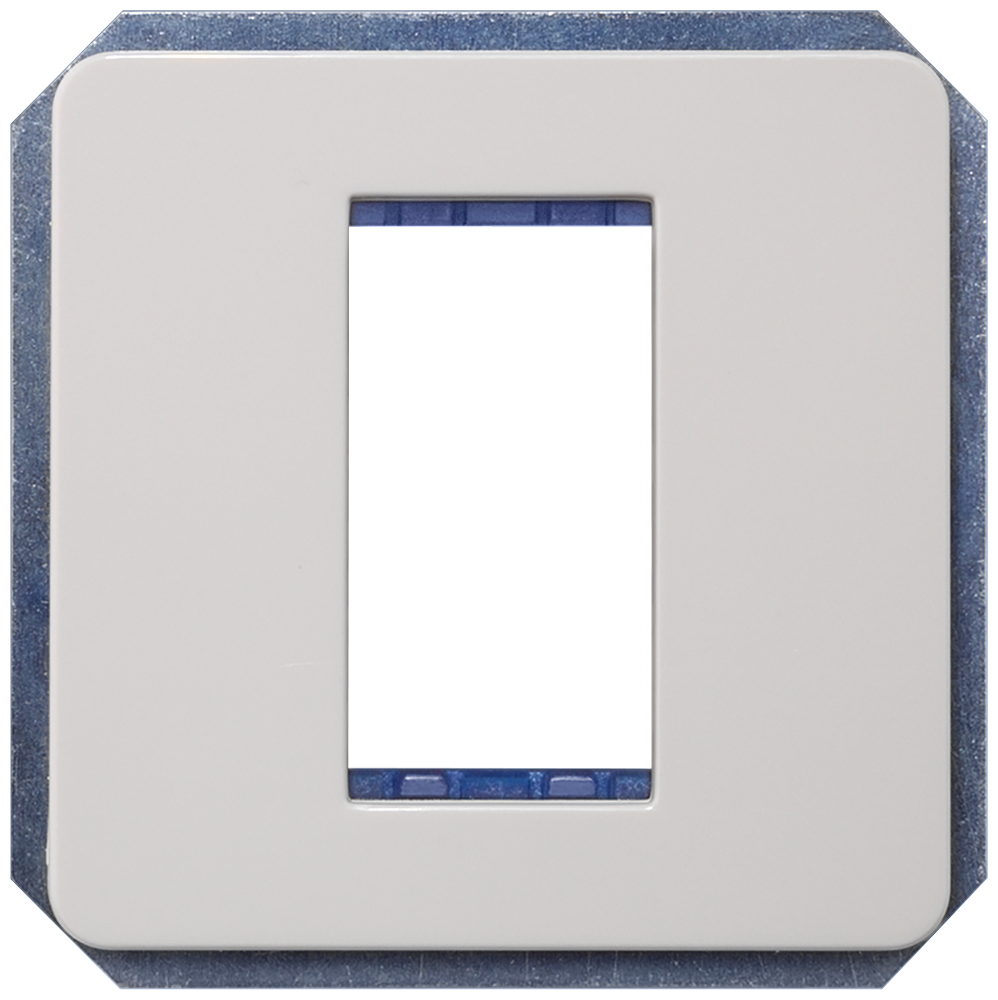 PORTA-MÓDULOS SIMPLES INCL. ARMAÇÃO INTERMÉDIA METÁLICO PLATINADO 5TG13911 SIEMENS