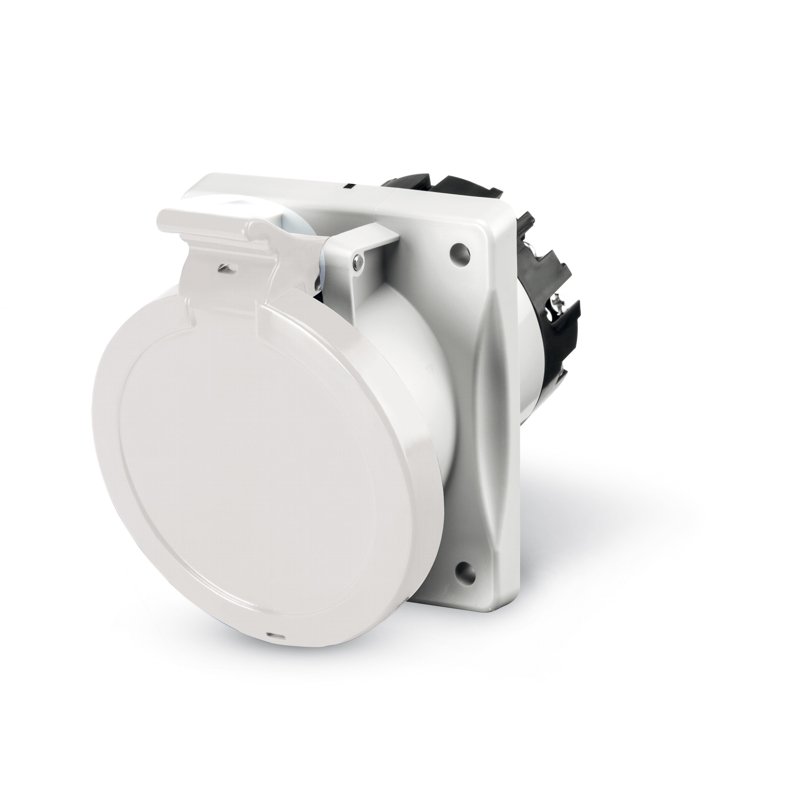 [Imagem do produto TOMADA FIXA  2P+T IP44 63A 3H >50-250V 413.63634 SCAME]