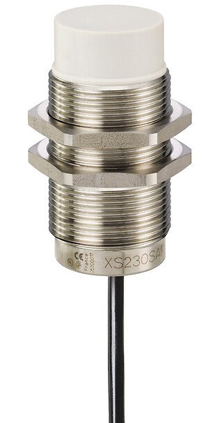 [Imagem SENSOR INDUTIVO D30 PNP NA 22MM IP69K  XS230SAPAL2 TELEMECANIQUE]