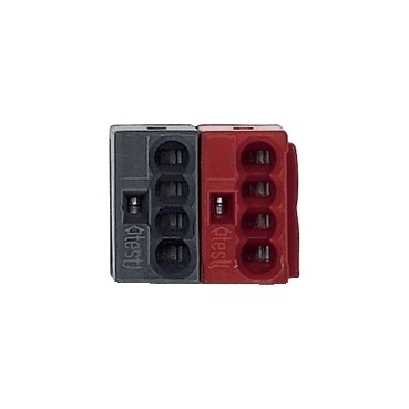 [Imagem CONECTOR PARA BUS KNX PRETO E VERMELHO SCHNEIDER]