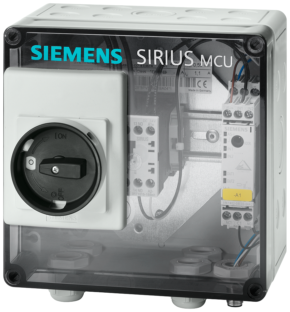 MOTOR DE ARRANQUE SIRIUS MCU GRAU DE PROTEÇÃO DE CARCAÇA IP55 PLÁSTICO COMUNI 3RK43203AR510BA0 SIEMENS