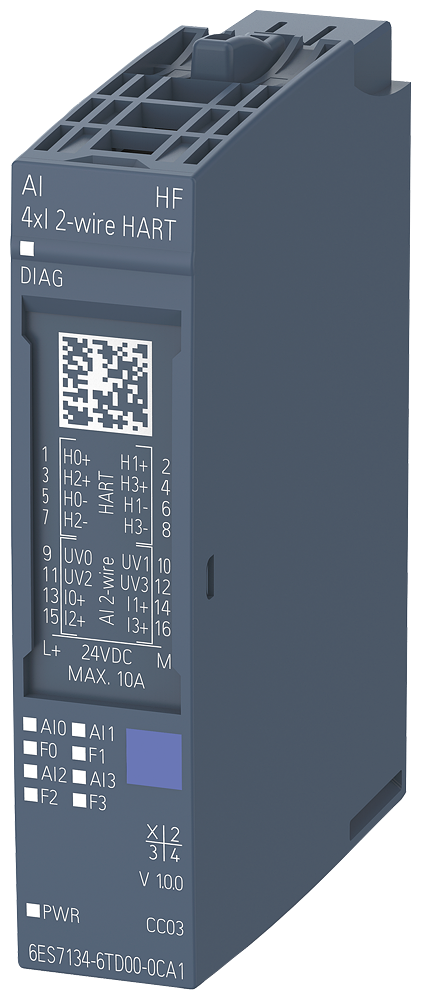 [Imagem do produto SIPLUS ET 200SP AI 4XI 2-WIRE HART PU 1 6AG11346TD002CA1 SIEMENS]