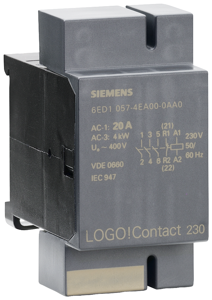 [Imagem LOGO! MÓDULO CONTATOR 230V AC, 3NO/1NC 6ED10574EA000AA0 SIEMENS]