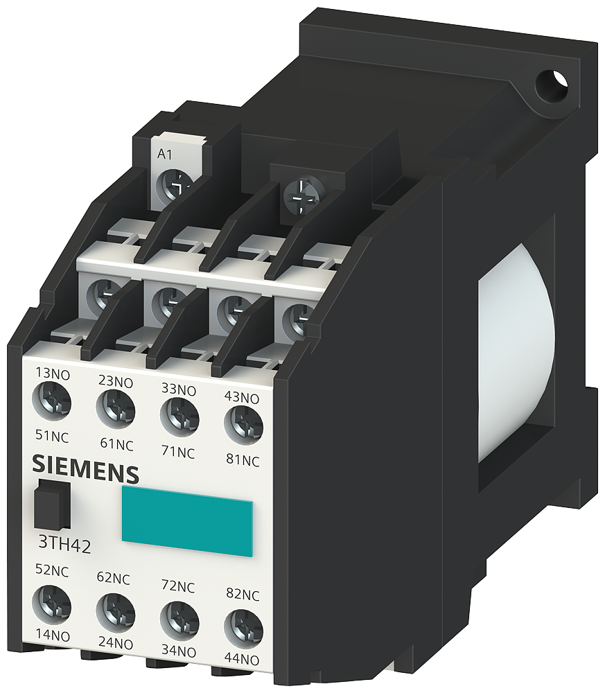 CONTATOR AUXILIAR 71E 7NO+1NC COMANDO CC CC42V 3TH42710BD4 SIEMENS