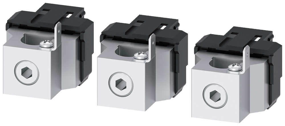 [Imagem TERMINAL PARA CONDUTOR DE SEÇÃO CIRCULAR COM TOMADA DE TENSÃO DO CONDUTOR AUX 3VA91030JG11 SIEMENS]