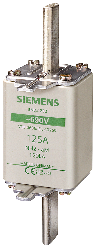 [Imagem do produto FUSÍVEL NH AM T.2 400A 690VCA 3ND2260 SIEMENS]