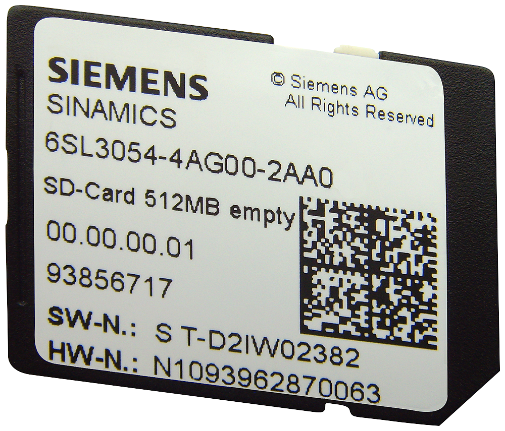 CARTÃO SD-CARD 512MB V4.7 SP10 6SL30547TF002BA0ZF01 SIEMENS