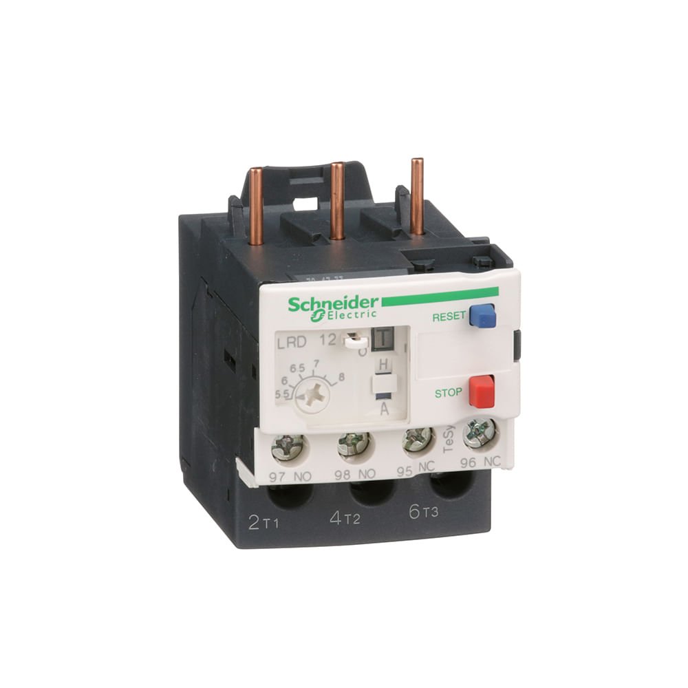 [Imagem RELE TERMICO TESYS D CLASSE 10 5.58A 1NA+1NF LRD12 SCHNEIDER]