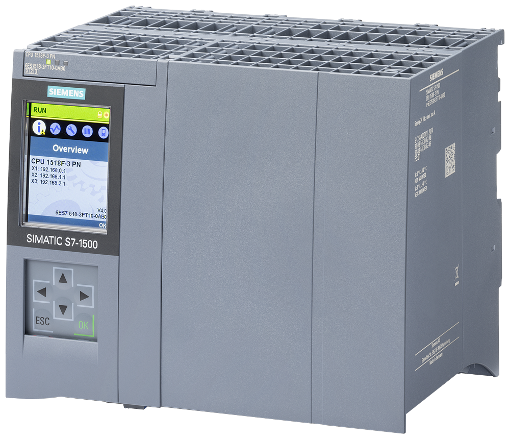 [Imagem do produto SIMATIC S7-1500 CPU 1518F-3 PN 6ES75183FT100AB0 SIEMENS]