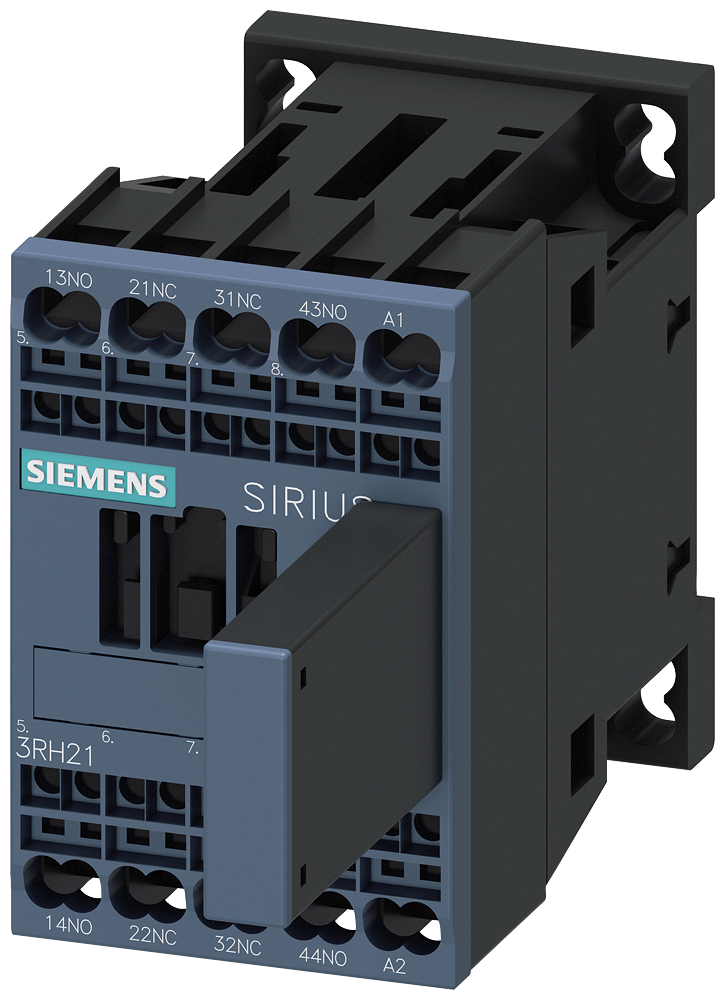CONTATOR AUXILIAR 2NA+2NF AC 230V 50/60HZ S00 BORNE DE MOLA COM ELEMEN 3RH21222EP00 SIEMENS