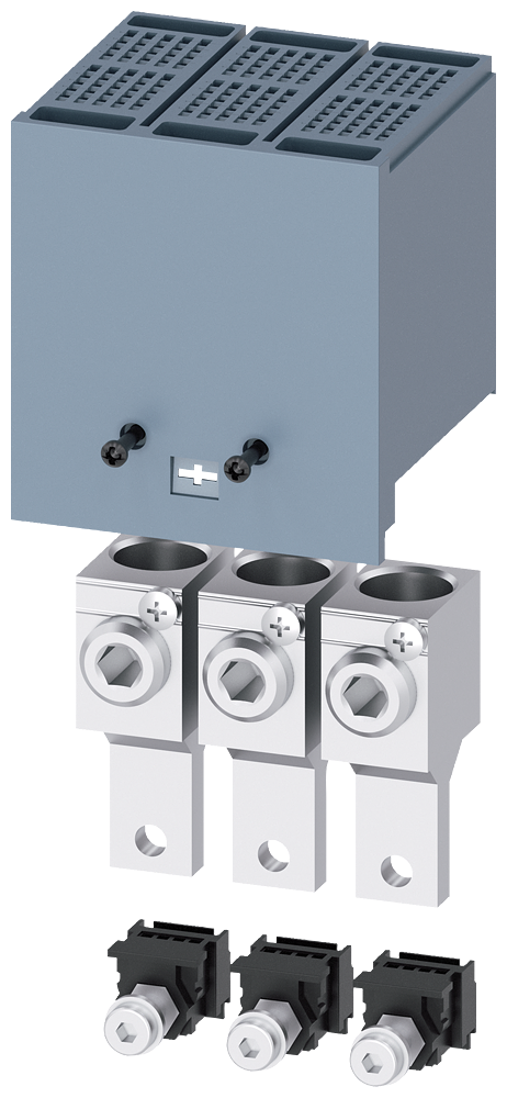 [Imagem TERMINAL PARA CONDUTOR DE SEÇÃO CIRCULAR GRANDE COM TOMADA DE TENSÃO DO CONDU 3VA91130JC12 SIEMENS]