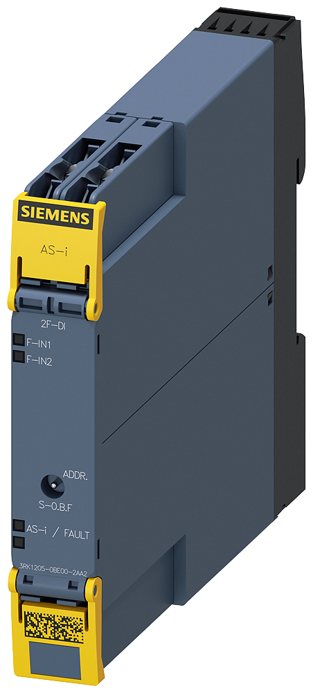 [Imagem do produto MODULO ASISAFE SLIMLINE 17.5MM 2E(F) 3RK12050BE002AA2 SIEMENS]