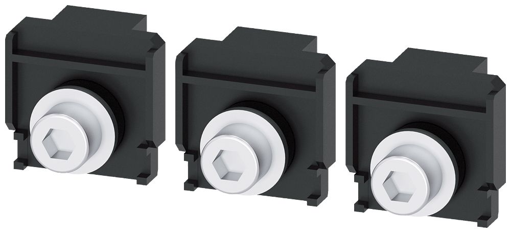 [Imagem CONEXÃO ROSCADA PLANA DE 3 PÇS. ACESSÓRIOS PARA: 3VA53/53; 3VA63/64 3VA94730QA00 SIEMENS]