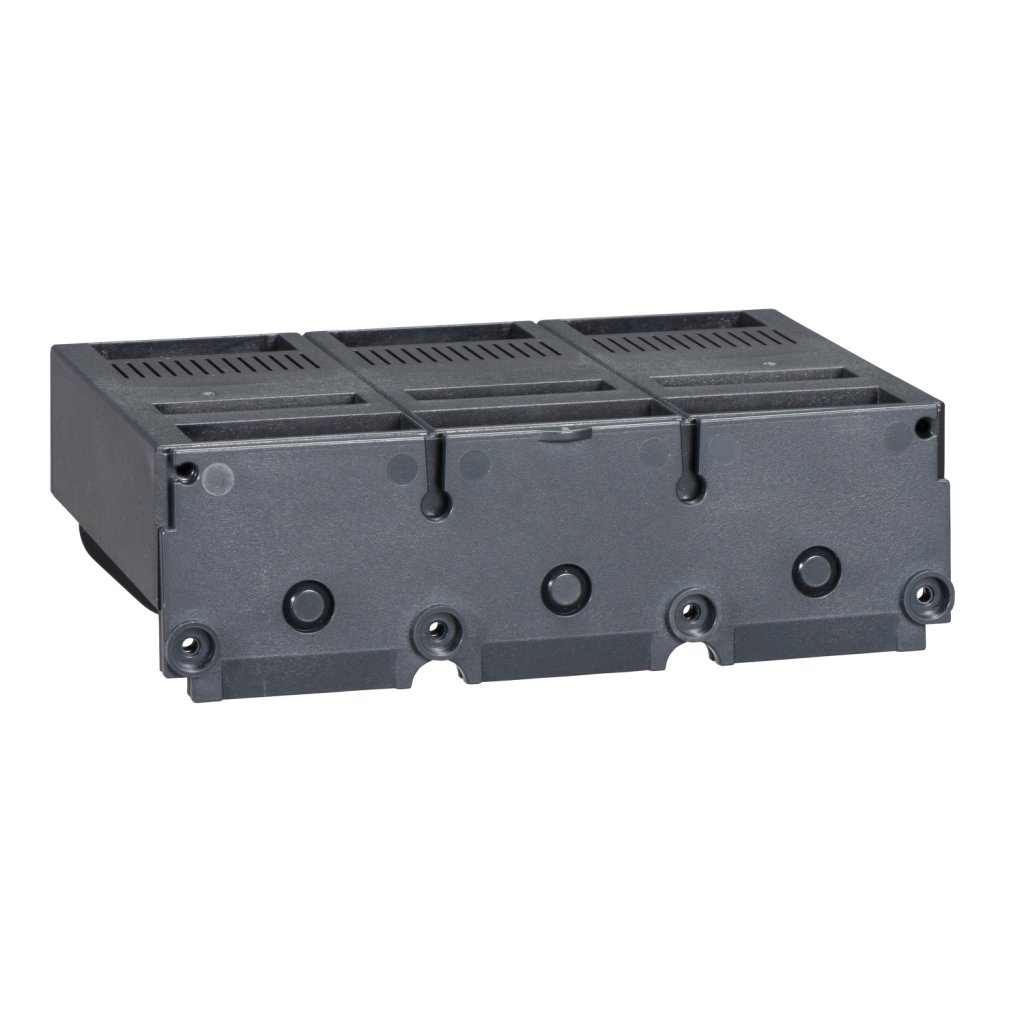 [Imagem do produto SHORT TERMINAL SHIELD COMPACT NSX400/630 UE ABOVE 500VAC PITCH 45MM IP40 3 POLES LV433693 SCHNEIDER]