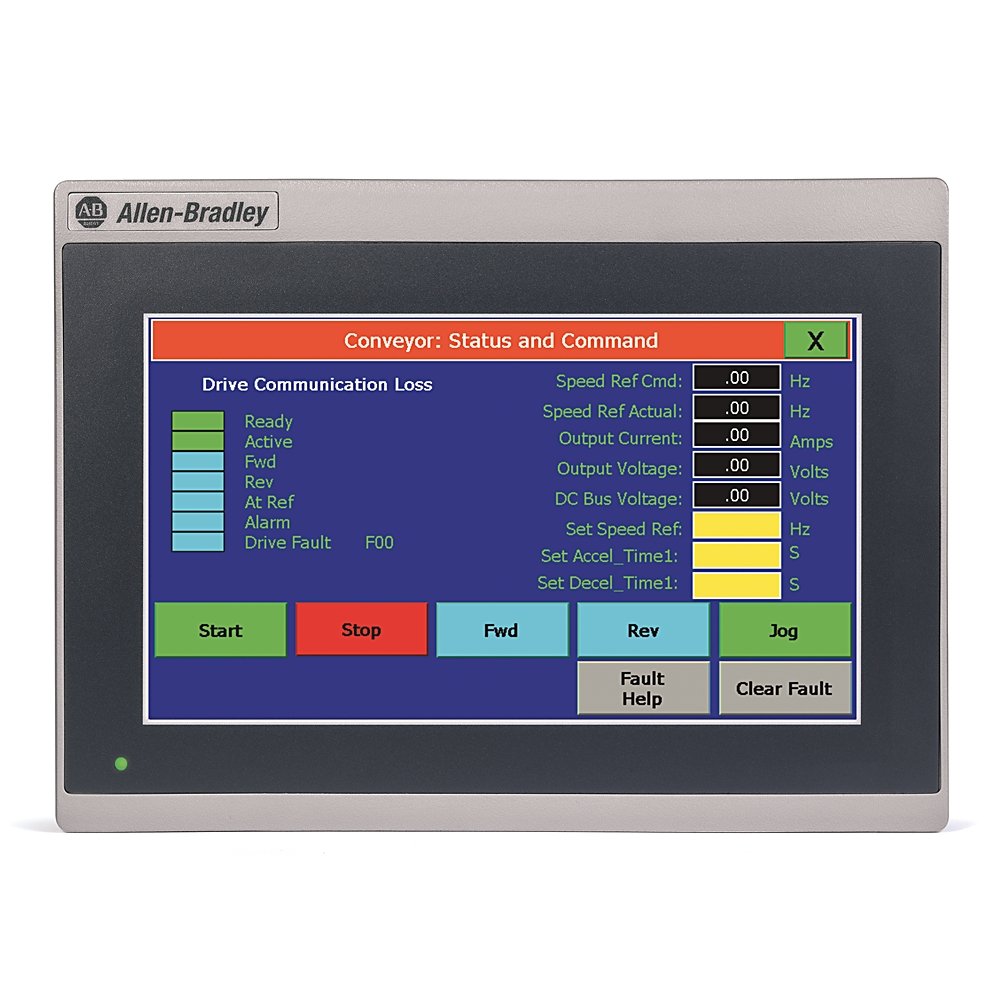 [Imagem IHM PANELVIEW 800 10,4" C/ 65 MIL CORES TOUCH ETHERNET E USB 256MB ARMAZENAMENTO INTERNO/RAM 2711RT7T ROCKWELL ALLEN BRADLEY]