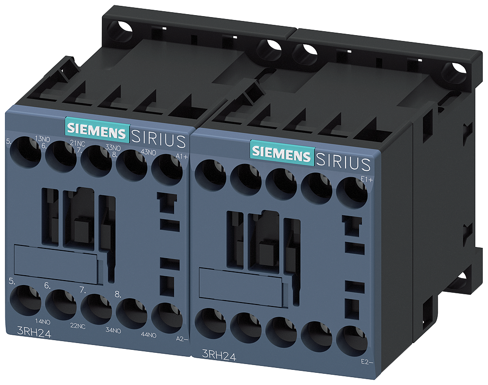 CONTATOR AUXILIAR 3NA DC 32V S00 LIGAÇÃO COM PARAFUSO COM VARISTOR 3RH24311UW80 SIEMENS