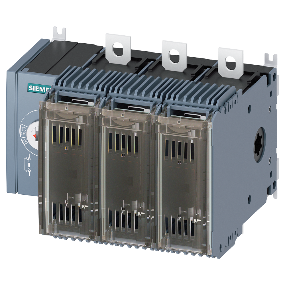 [Imagem do produto SECCIONADOR DE CORTE EM CARGA COM FUSÍVEL 125A, TAM. 2, DE 3 POLOS PARA FUSÍV 3KF23124LF11 SIEMENS]