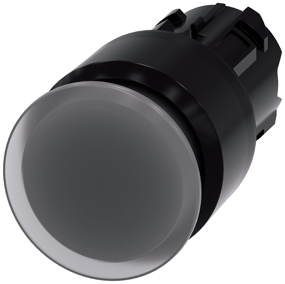 BOTÃO LUMINOSO EM FORMA DE COGUMELO 22 MM REDONDO PLÁSTICO TRANSPARENTE 3SU10011AA700AA0-ZY10 SIEMENS