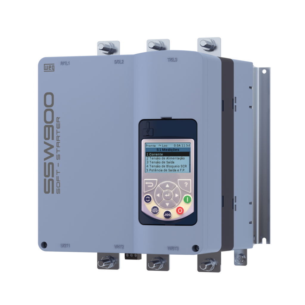 [Imagem CHAVE DE PARTIDA TRIFÁSICO 130A 220/575V 50/60HZ SSW900C0130T5E2 12956521 WEG]