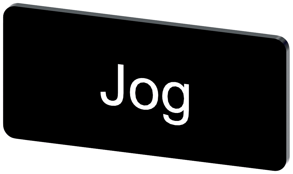 [Imagem do produto PLACA DE IDENTIFICAÇÃO 12,5X27MM, PLACA PRETO, INSCRIÇÃO: JOG 3SU19000AC160DE0 SIEMENS]