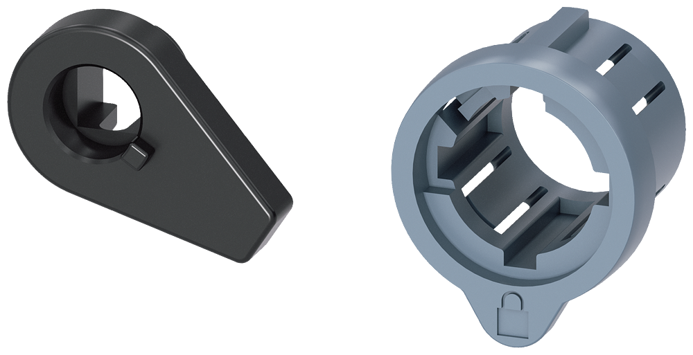 [Imagem ADAPTADOR FECHADURA DE CILINDRO ACESSÓRIOS PARA: ACIONAMENTO ROTATIVO PARA 3V 3VA96800LF20 SIEMENS]