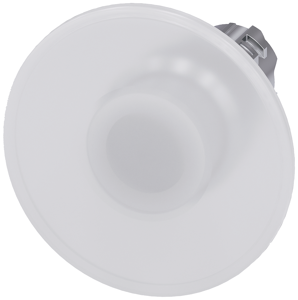 BOTÃO LUMINOSO EM FORMA DE COGUMELO 22 MM REDONDO METAL DE ALTO BRILHO B 3SU10511CD600AA0-ZX90 SIEMENS