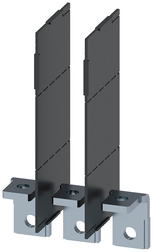 [Imagem CONEXÃO PLANA DE PARAFUSO EM ÂNGULO RETO 3 PEÇAS ACESSÓRIOS PARA: 3VA1 250 3VA92130QG00 SIEMENS]