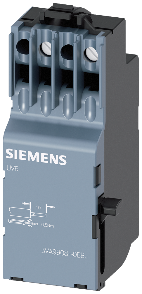 DISPARADOR DE SUBTENSÃO 12 V CC ACESSÓRIOS PARA: 3VA1 E 3VA20 ATÉ 3VA25 3VA99080BB10 SIEMENS