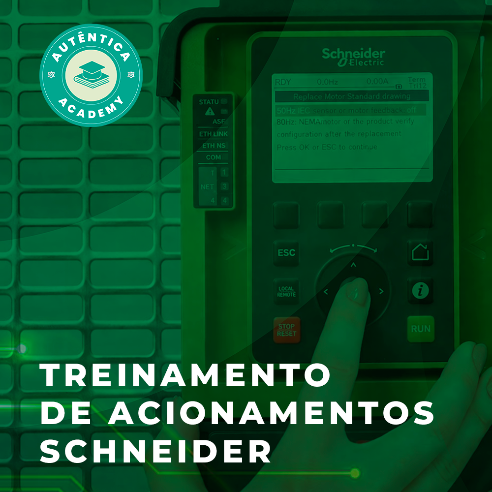 [Imagem do produto AUTÊNTICA ACADEMY DE DRIVES SCHNEIDER, AULAS TEÓRICAS E PRÁTICAS ACDRIVSCH]