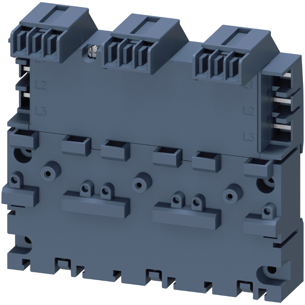 [Imagem BARRAMENTO TRIFÁSICO COM  CONECTOR DE EXPANSÃO PARA 3 CHAVES DE POTÊNCIA S00 3RV29174B SIEMENS]