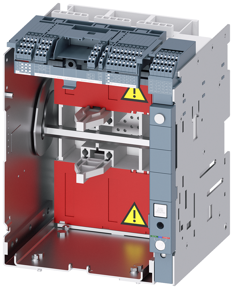QUADRO-GUIA PARA 3VA273P CONEXÃO PRINCIPAL HORIZONTAL NA PARTE TRASEIRA AC 3VW81167AB01 SIEMENS
