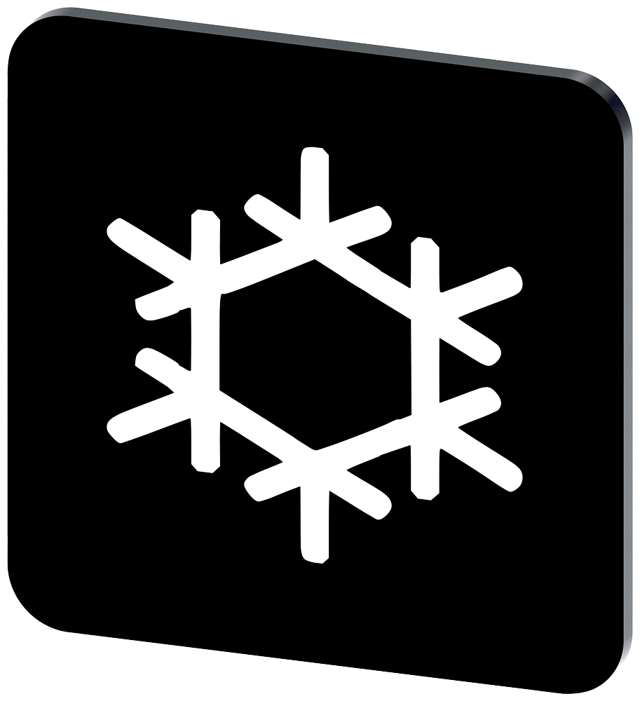 [Imagem do produto PLACA DE IDENTIFICAÇÃO 22X22MM, PLACA PRETO, INSCRIÇÃO: REFRIGERAÇÃO 3SU19000AF160RW0 SIEMENS]